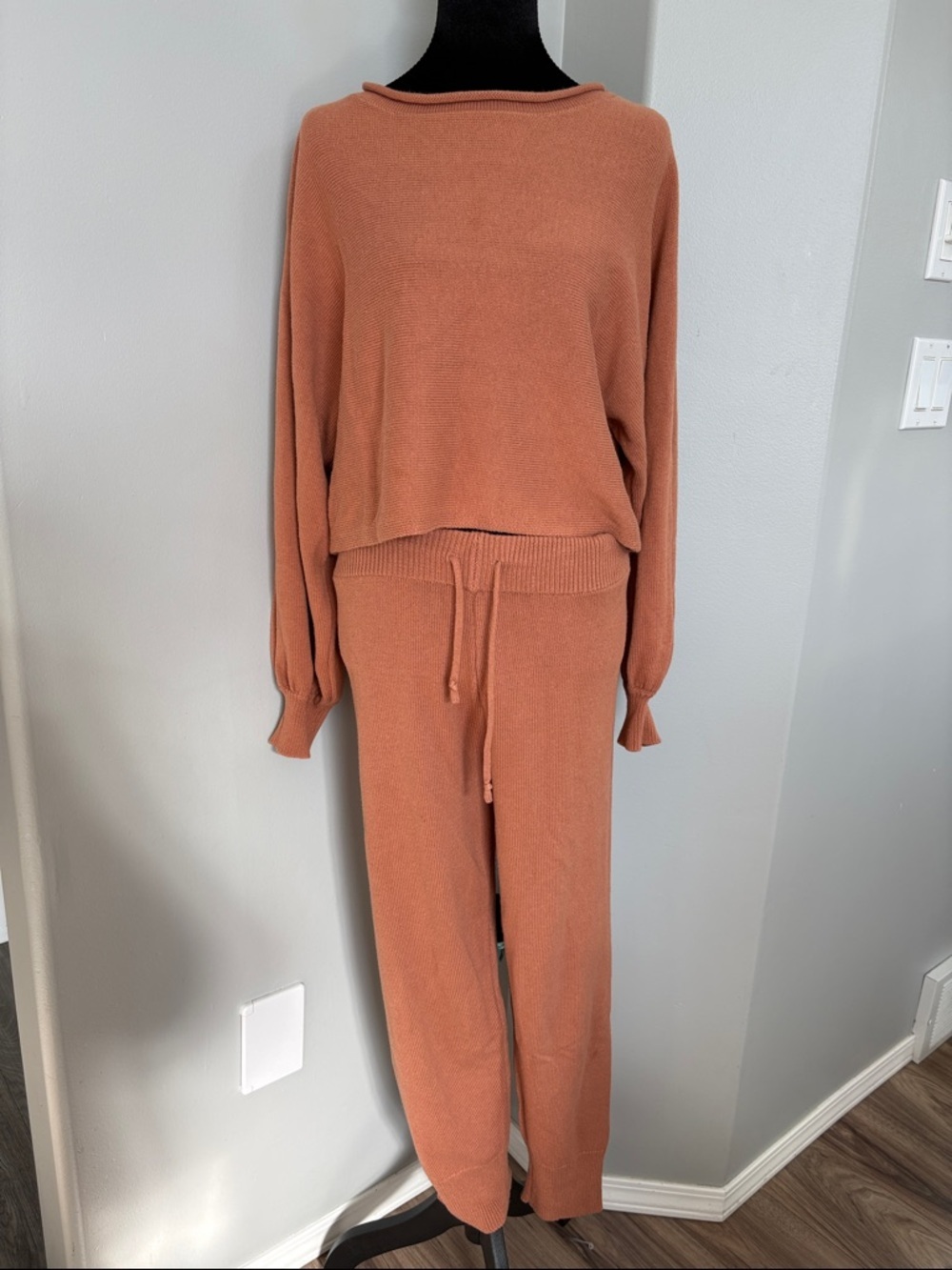 By Together Terracotta Knit Lounge Set